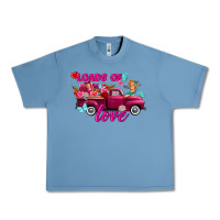 Pebble Blue Loads of love valentine's day truck Urban Heavy Tee - FaDigitalArtStudio
