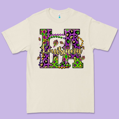 Louisiana Mardi Gras Premium Tee Designed By Oliviacreatesart