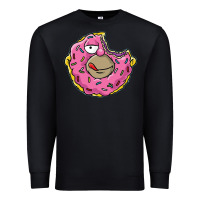 Black DONUT Premium Sweatshirt - artisFamous