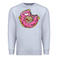 Heather Grey DONUT Premium Sweatshirt - artisFamous