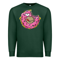 Sports Green DONUT Premium Sweatshirt - artisFamous