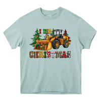 I Dig Christmas Bulldozer Heavy Core Tee | Teevron