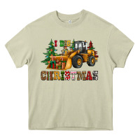 Mossy i dig christmas bulldozer Heavy Core Tee - CowGirlArtShop
