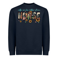 Navy nurse coffee scrubs rubber gloves Heavyweight Sweatshirt - JahusDesignShop