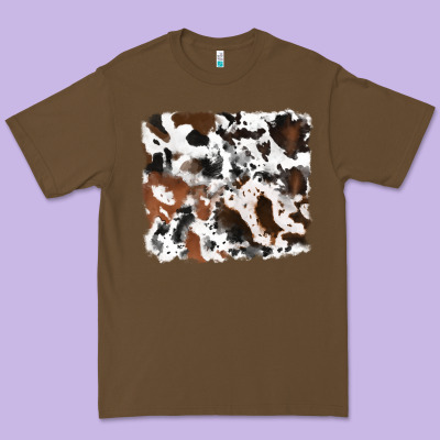 Cowhide Background Premium Tee Designed By Ranaportraitstore