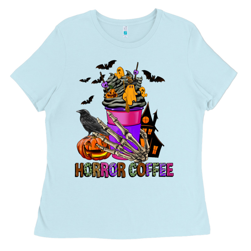 Horror Coffee Ladies Tee by FaDigitalArtStudio | Teevron