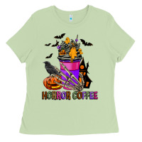 Matcha Horror Coffee Ladies Tee - FaDigitalArtStudio