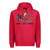 Cardinal peace love nursing Premium Hoodie - SublimationCraftShop