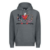 Rock peace love nursing Premium Hoodie - SublimationCraftShop