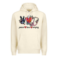 Sandshell peace love nursing Premium Hoodie - SublimationCraftShop