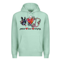 Seafoam peace love nursing Premium Hoodie - SublimationCraftShop