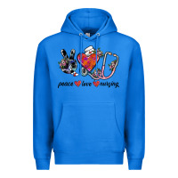 True Royal peace love nursing Premium Hoodie - SublimationCraftShop