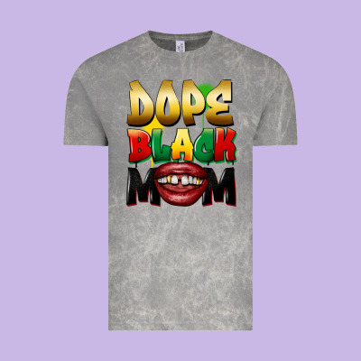 Dope Black Mom Vintage Tee Designed By Fadigitalartstudio