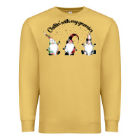 Antique Gold chillin' with my gnomies for light Premium Sweatshirt - artisFamous
