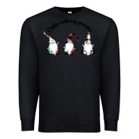 Black chillin' with my gnomies for light Premium Sweatshirt - artisFamous