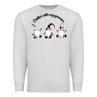 Dove Grey chillin' with my gnomies for light Premium Sweatshirt - artisFamous