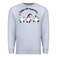 Heather Grey chillin' with my gnomies for light Premium Sweatshirt - artisFamous