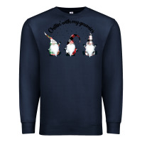Navy chillin' with my gnomies for light Premium Sweatshirt - artisFamous