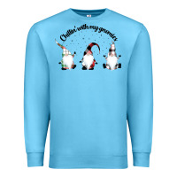 Ocean Blue chillin' with my gnomies for light Premium Sweatshirt - artisFamous