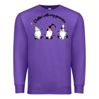 Purple chillin' with my gnomies for light Premium Sweatshirt - artisFamous