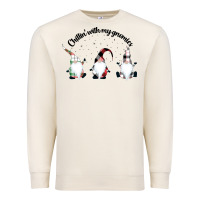 Sandshell chillin' with my gnomies for light Premium Sweatshirt - artisFamous