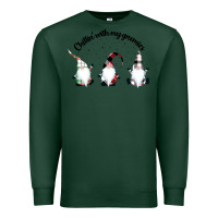 Sports Green chillin' with my gnomies for light Premium Sweatshirt - artisFamous