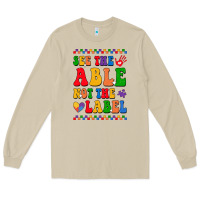 Mushroom see the able not the label Long Sleeve Tee - CowhideDigitalArt