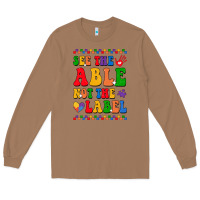 Toasted Coconut see the able not the label Long Sleeve Tee - CowhideDigitalArt