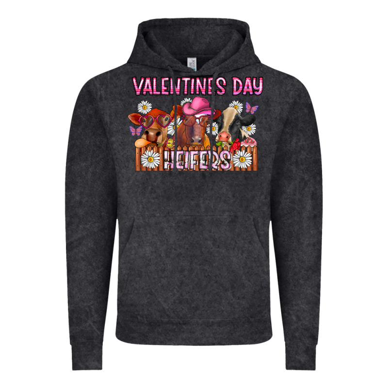 Valentines Day Heifers Vintage Hoodie by CowhideDigitalArt | Teevron