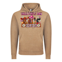 Vintage Coffee valentines day heifers Vintage Hoodie - CowhideDigitalArt