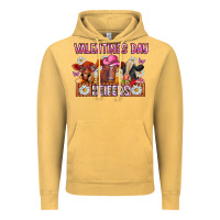 Vintage Mustard valentines day heifers Vintage Hoodie - CowhideDigitalArt