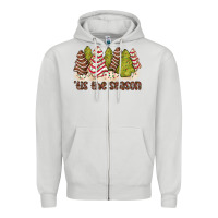 Dove Grey tis the season little debbie tree cakes Zipper Hoodie - JahusDesignShop