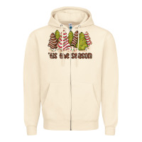 Sandshell tis the season little debbie tree cakes Zipper Hoodie - JahusDesignShop