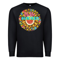 Black hello summer Premium Sweatshirt - JahusDesignShop