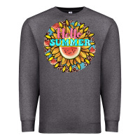 Charcoal Heather hello summer Premium Sweatshirt - JahusDesignShop
