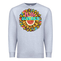 Heather Grey hello summer Premium Sweatshirt - JahusDesignShop