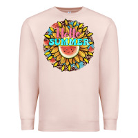 Pale Pink hello summer Premium Sweatshirt - JahusDesignShop