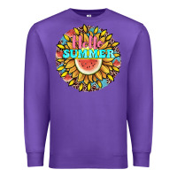 Purple hello summer Premium Sweatshirt - JahusDesignShop