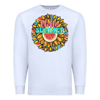 White hello summer Premium Sweatshirt - JahusDesignShop