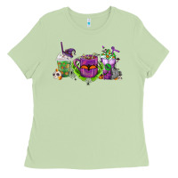 Matcha Halloween Coffee Cups Ladies Tee - FaDigitalArtStudio