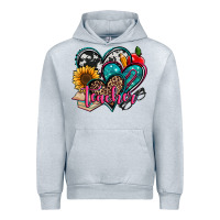 Heather Grey teacher hearts Urban Hoodie - Jasminsmagicworld