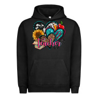 Pigment Black teacher hearts Urban Hoodie - Jasminsmagicworld