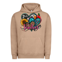 Pigment Burro teacher hearts Urban Hoodie - Jasminsmagicworld