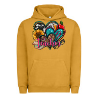 Pigment Peanut Butter teacher hearts Urban Hoodie - Jasminsmagicworld
