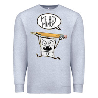 Heather Grey sponge bob Premium Sweatshirt - artisFamous