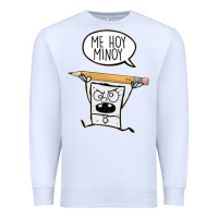 White sponge bob Premium Sweatshirt - artisFamous