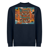 Navy all i need is a little bit of coffee and o whole lot of jesus Heavyweight Sweatshirt - JahusDesignShop