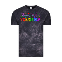 Cloud Black Western Dare To Be Yourself LGBTQ Vintage Tee - BundleAndBundleShop