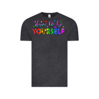 Vintage Black Western Dare To Be Yourself LGBTQ Vintage Tee - BundleAndBundleShop