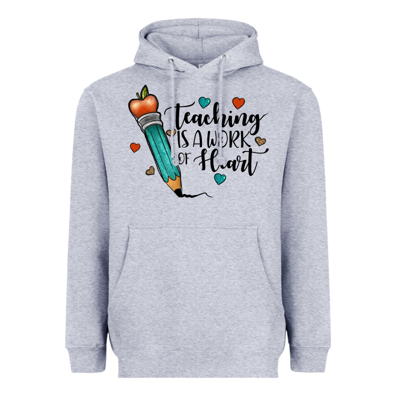 Teaching İs A Work Of Heart Heavyweight Hoodie by JahusDesignShop | Teevron